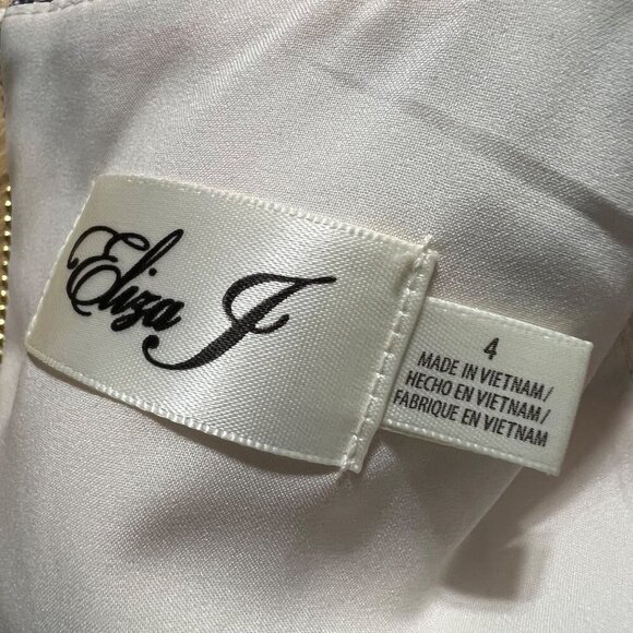 Eliza J Sleeveless Elephant Print Midi Shift Dress Size 4‎ - Picture 5 of 10